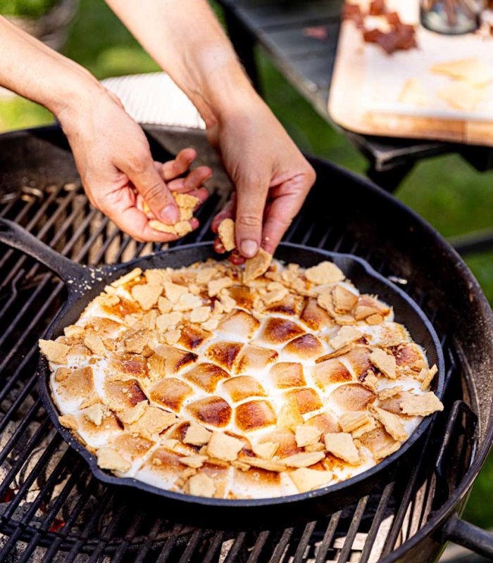 Óriás S'Mores a grillről